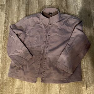 Purple Eileen fisher cotton jacket size L